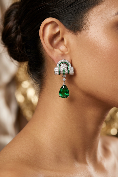 Emerald Queen Pearl Set | طقم لؤلؤ ملكة الزمرد