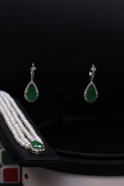 Emerald Pearl Set