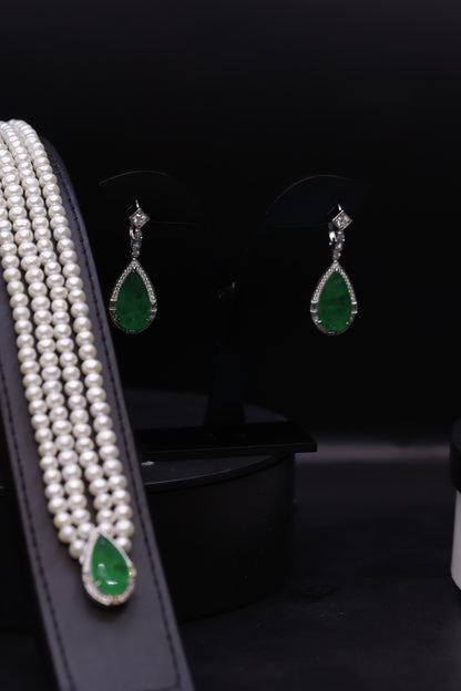 Emerald Pearl Set
