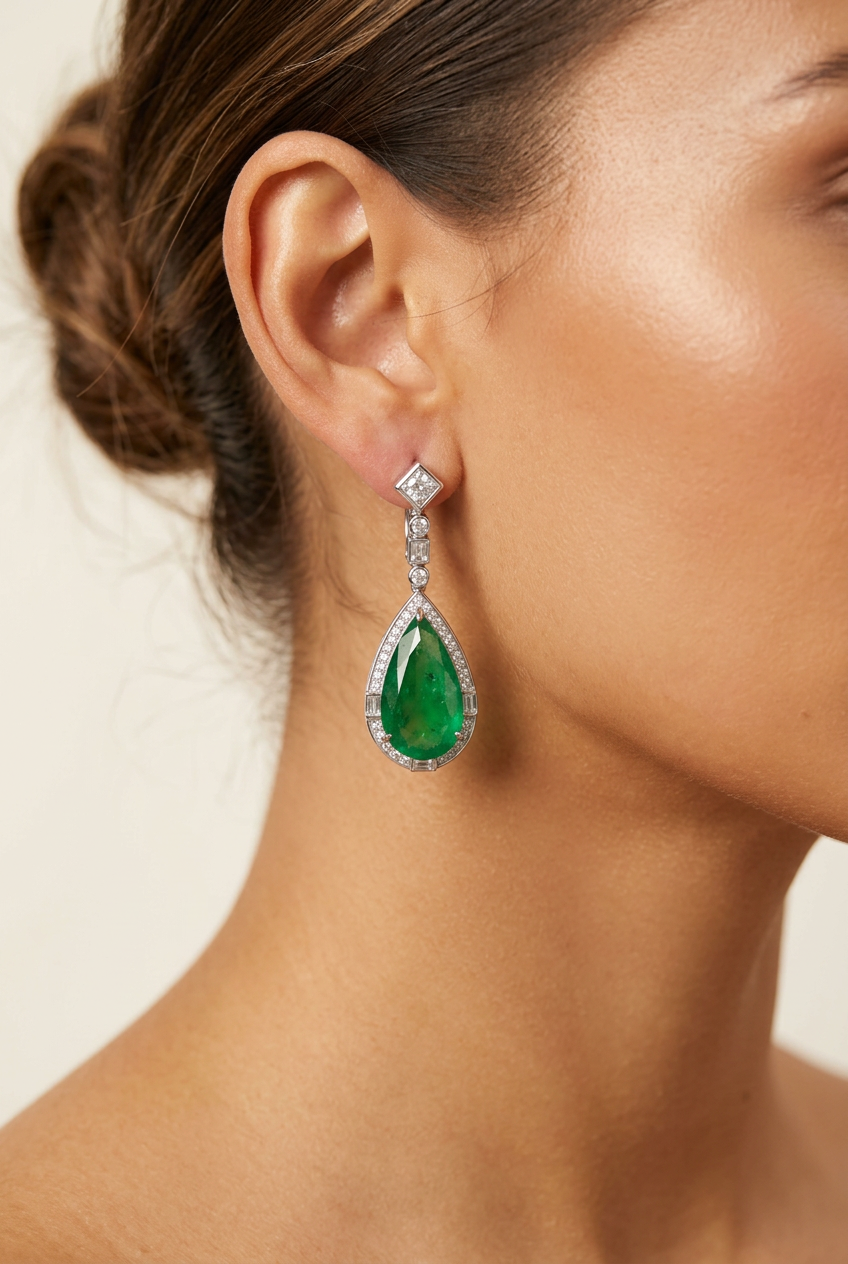 Emerald Pearl Set | طقم لؤلؤ الزمرد