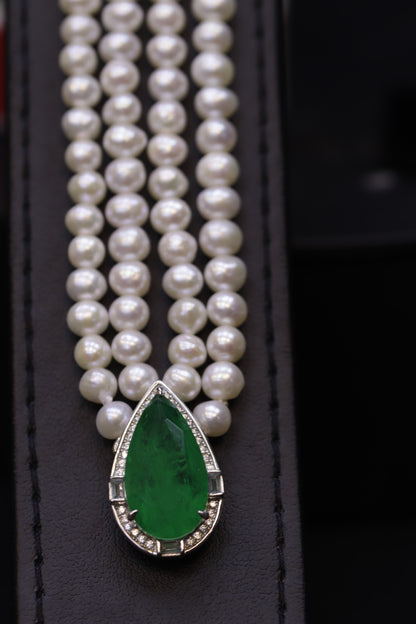 Emerald Pearl Set