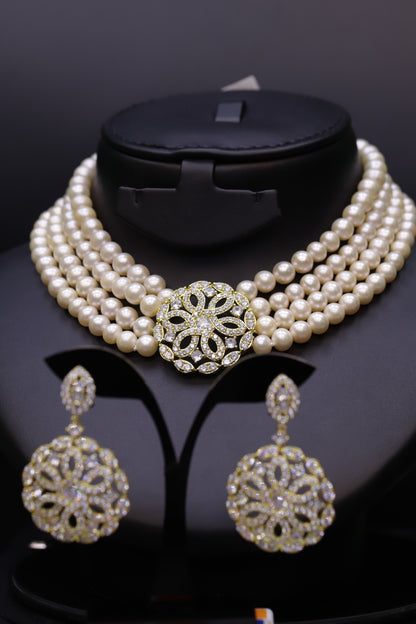 Maree Gold Pearl Set