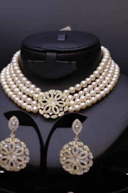 Maree Gold Pearl Set