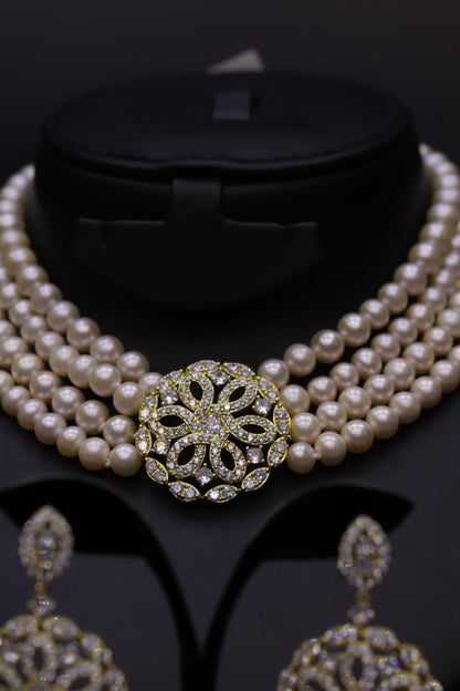 Maree Gold Pearl Set