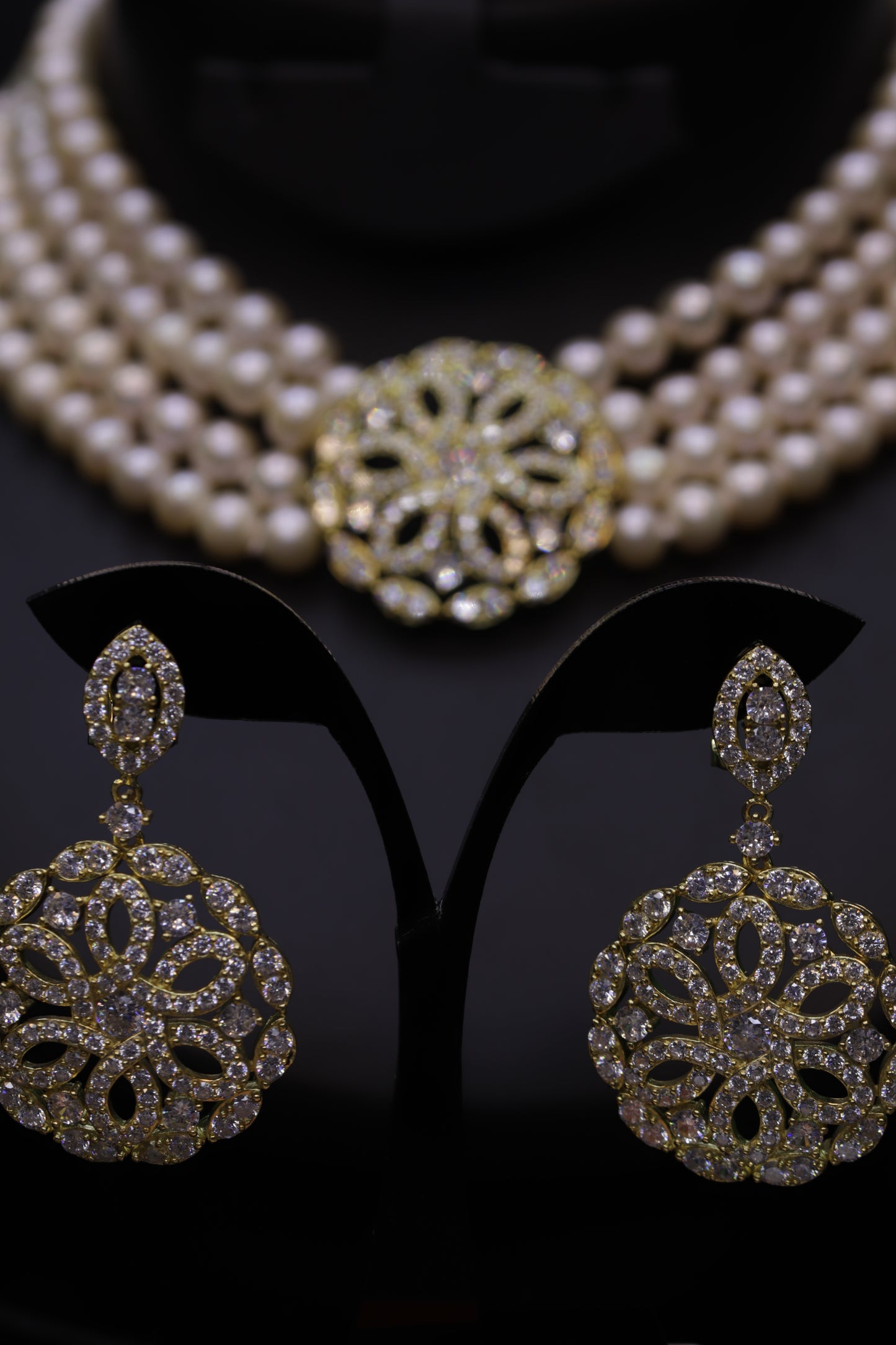Maree Gold Pearl Set