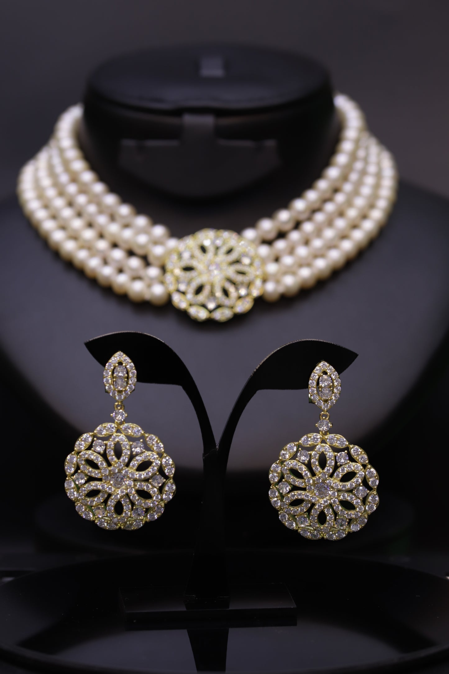Maree Gold Pearl Set