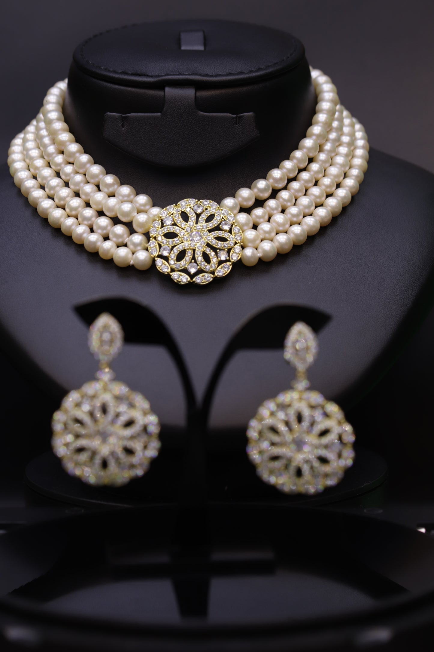 Maree Gold Pearl Set
