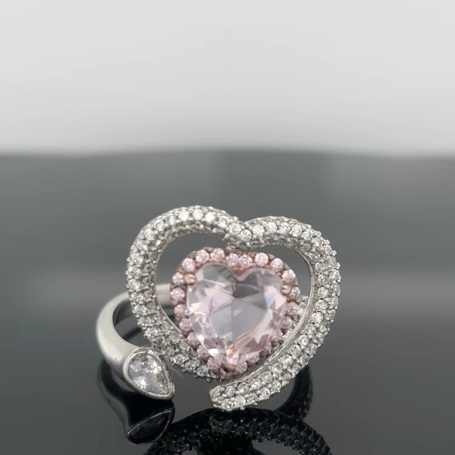 Ring Pink Heart 3