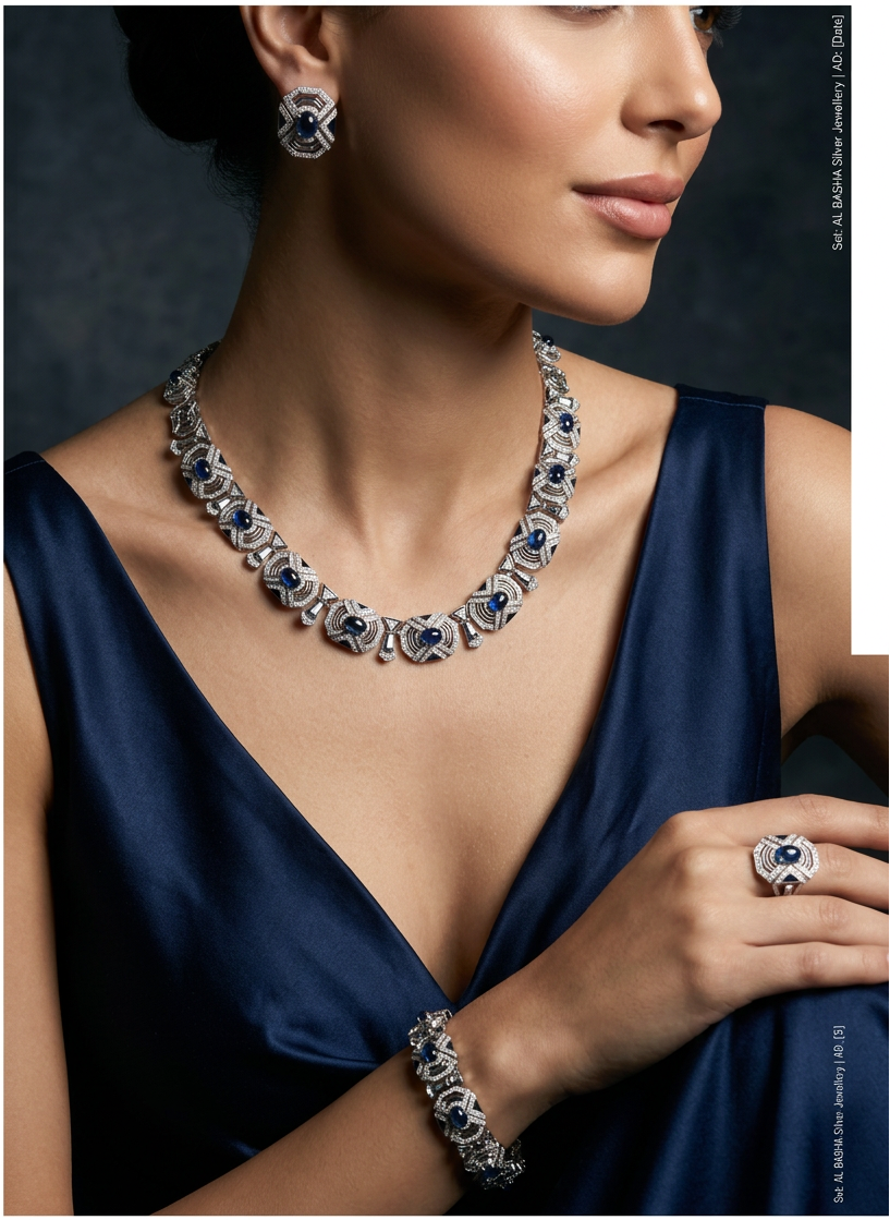 طقم ملاك الفاخر - Malak Luxury Set فضة 925