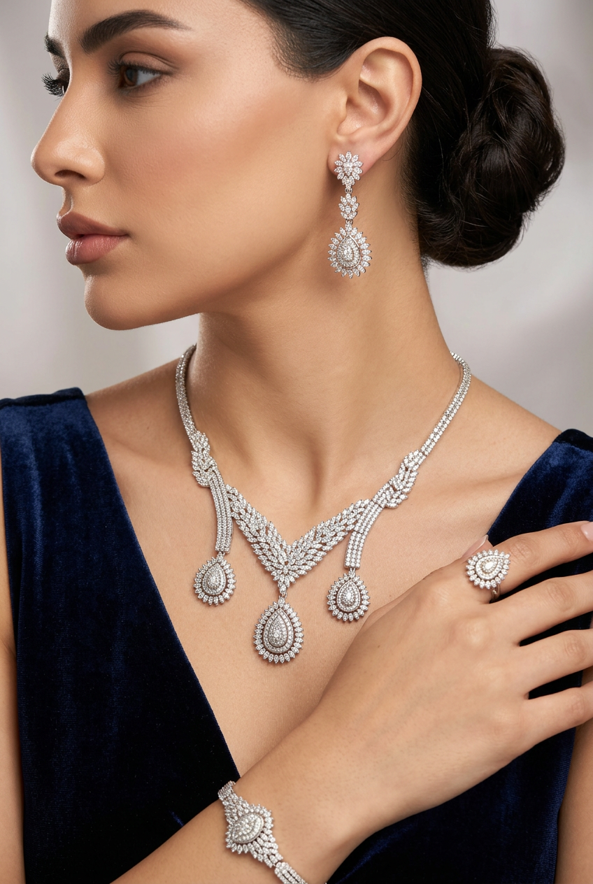 طقم جوري الفاخر - Joury Luxury Set فضة 925