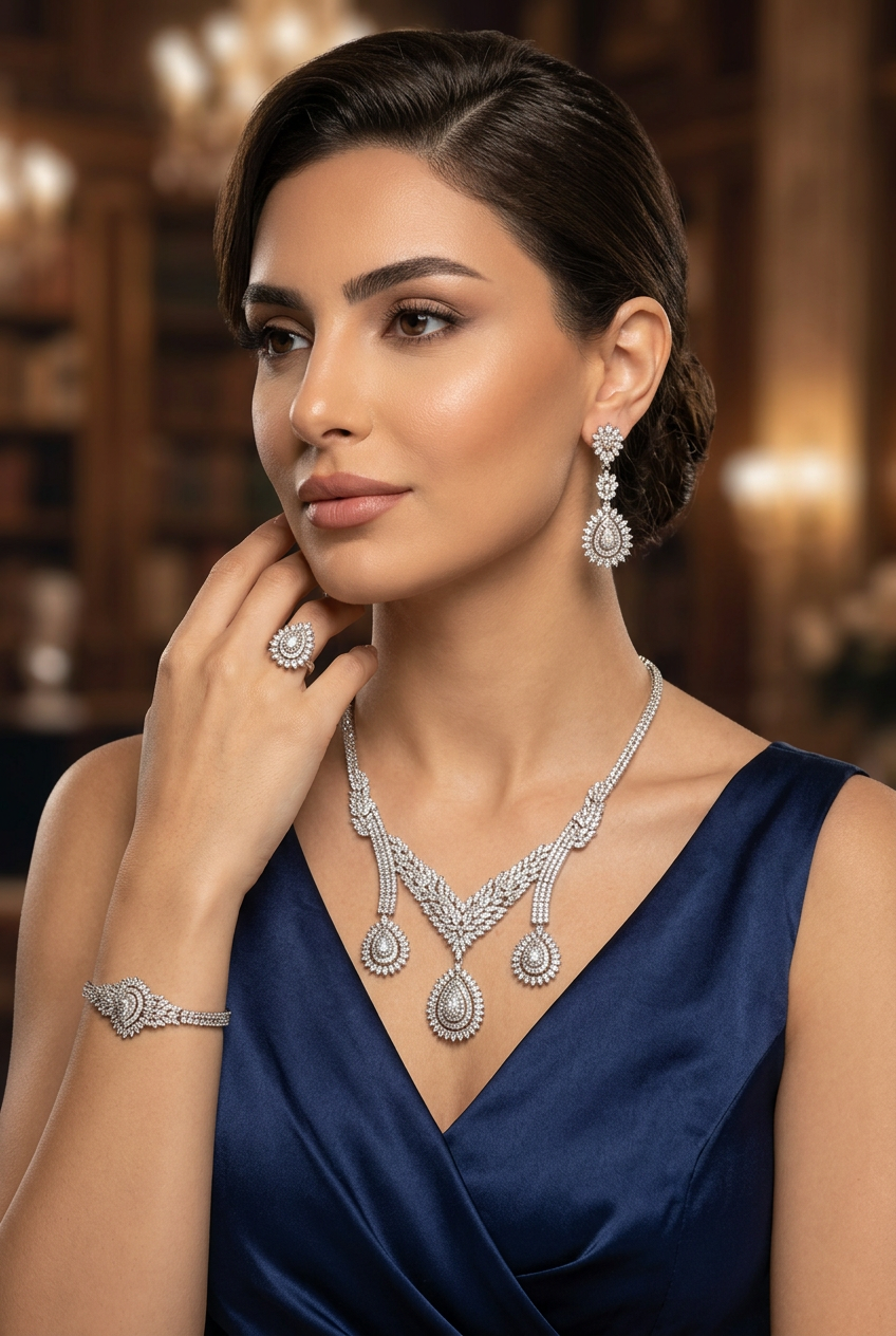 طقم جوري الفاخر - Joury Luxury Set فضة 925