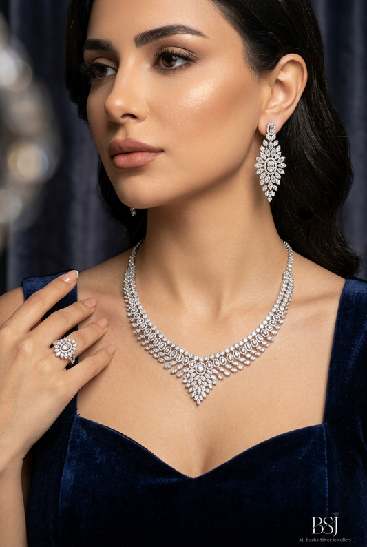 طقم نور الفاخر - Nour Luxury Set فضة 925