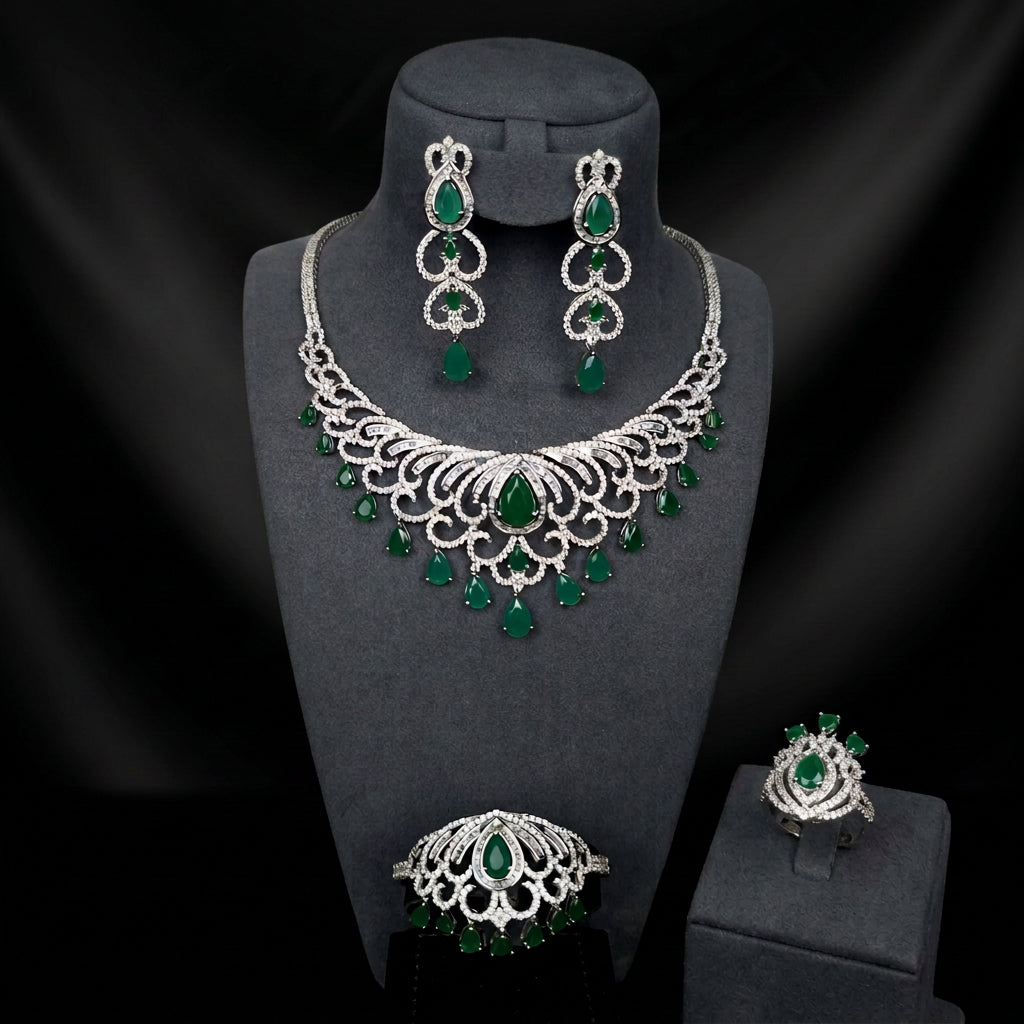 طقم لجين الفاخر - Lujain Luxury Set فضة 925