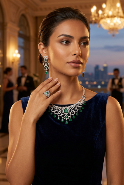 طقم لجين الفاخر - Lujain Luxury Set فضة 925