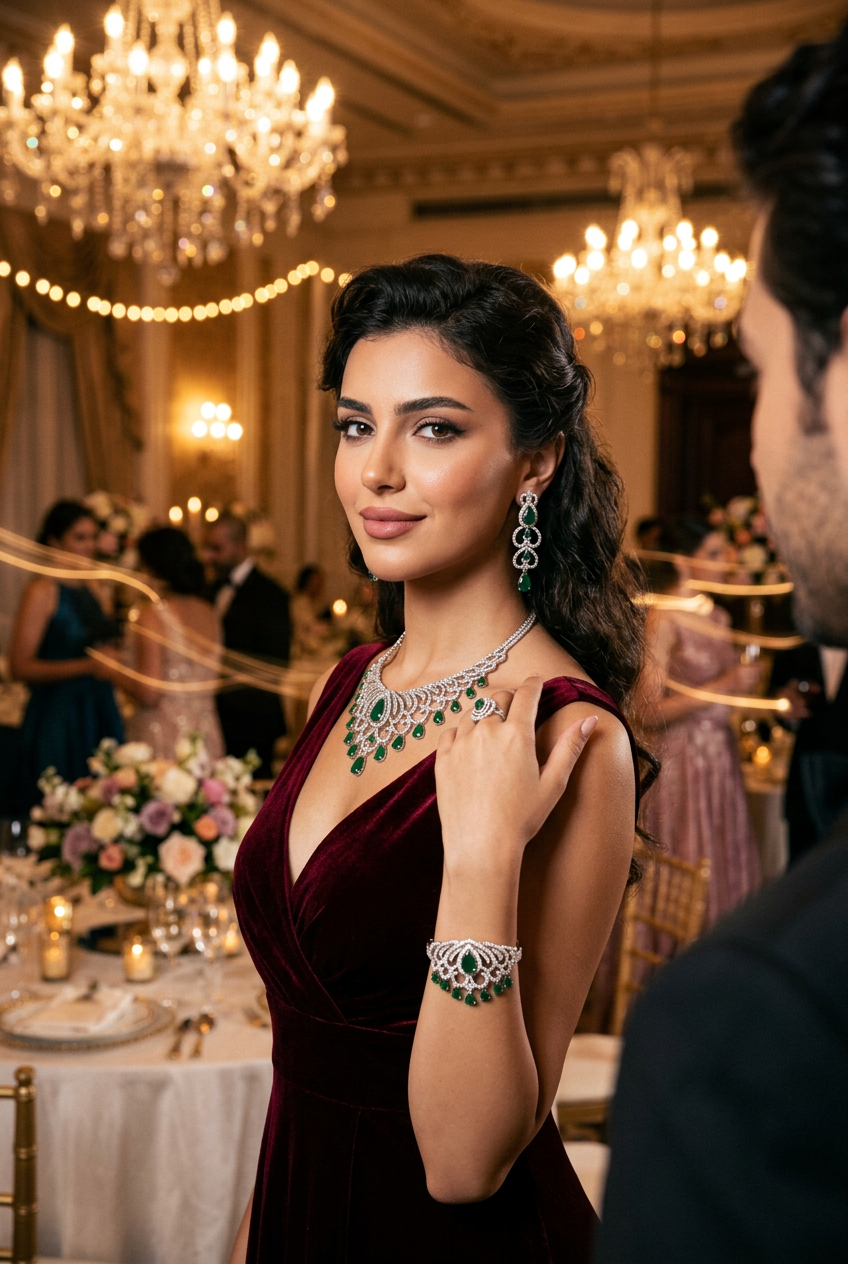طقم لجين الفاخر - Lujain Luxury Set فضة 925
