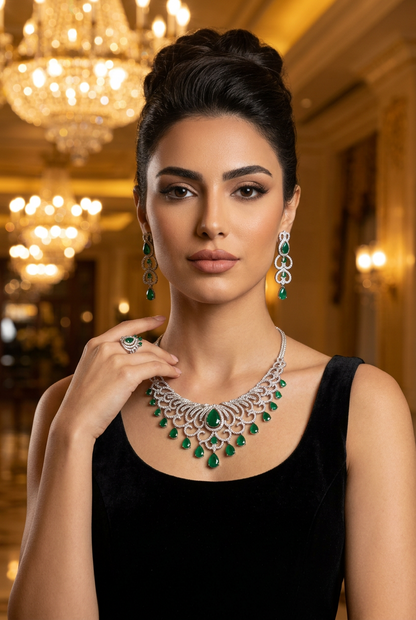 طقم لجين الفاخر - Lujain Luxury Set فضة 925