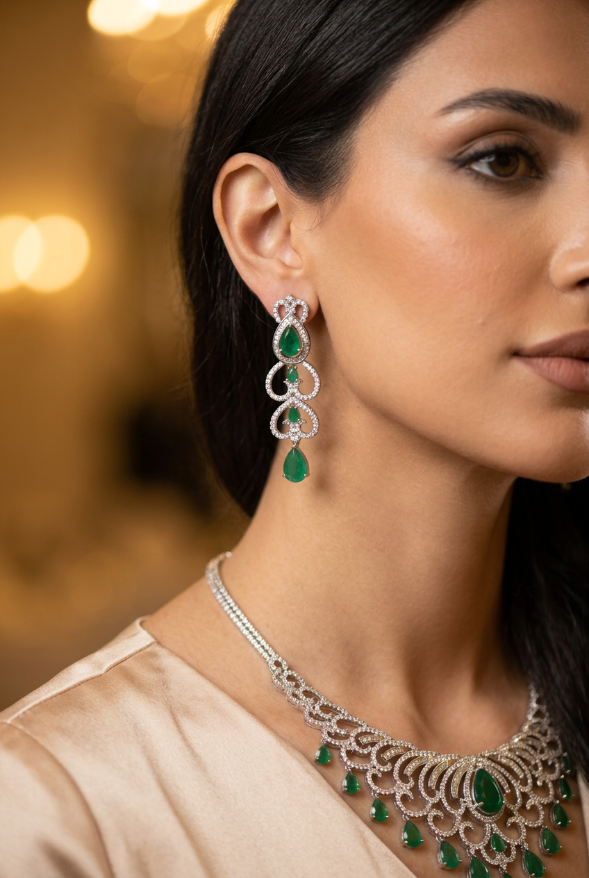 طقم لجين الفاخر - Lujain Luxury Set فضة 925