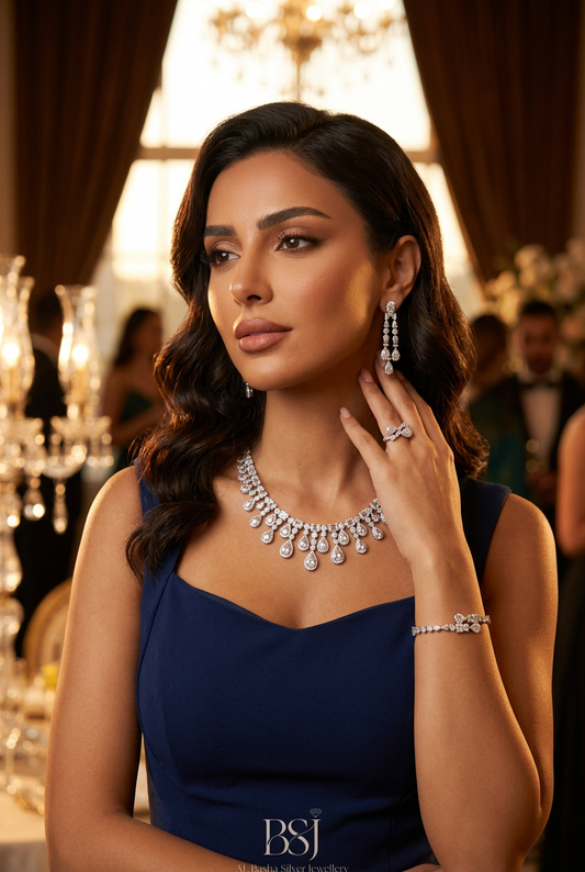 طقم جود الفاخر - Jude Luxury Set فضة 925