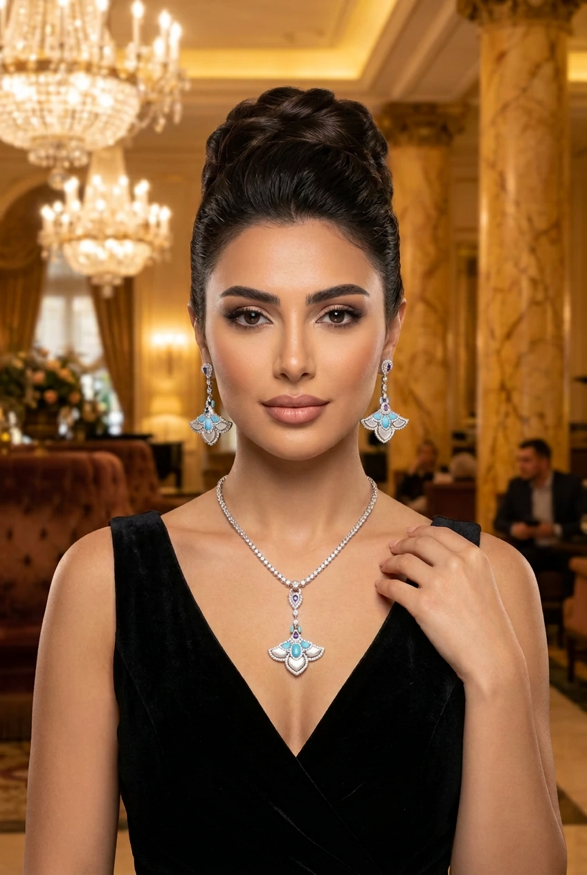 طقم فرح الفاخر - Farah Luxury Set فضة 925