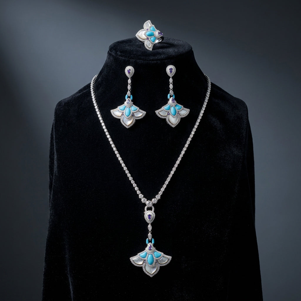 طقم فرح الفاخر - Farah Luxury Set فضة 925