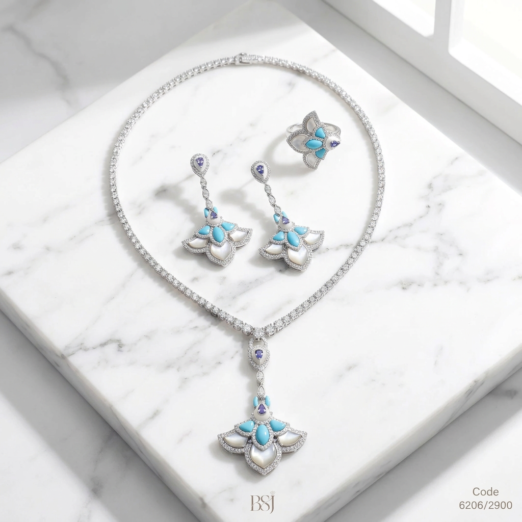 طقم فرح الفاخر - Farah Luxury Set فضة 925