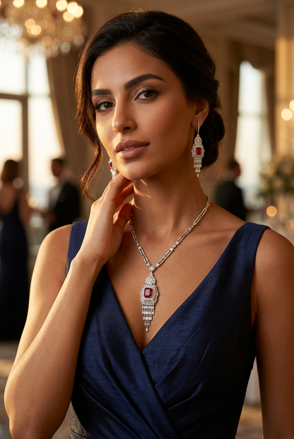 طقم هالة الفاخر - Hala Luxury Set فضة 925
