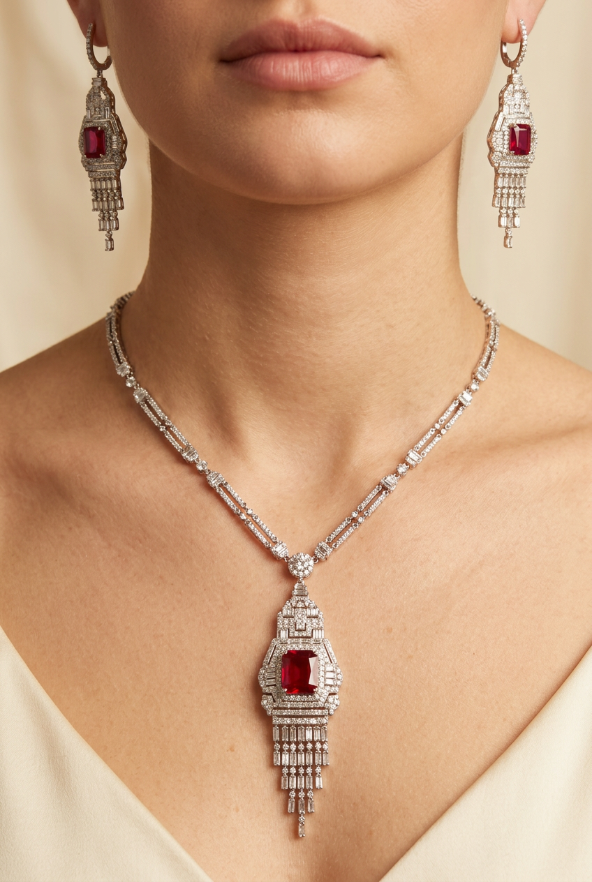 طقم هالة الفاخر - Hala Luxury Set فضة 925