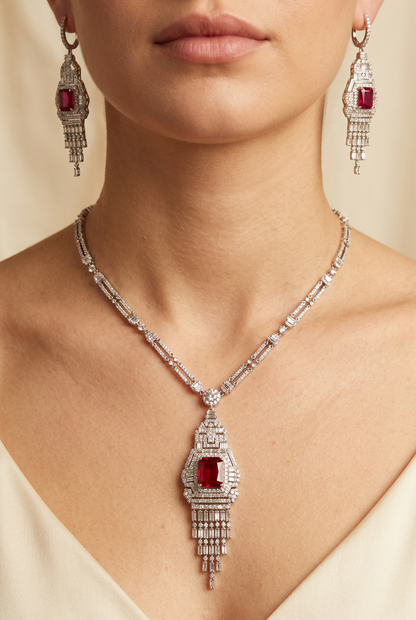 طقم هالة الفاخر - Hala Luxury Set فضة 925