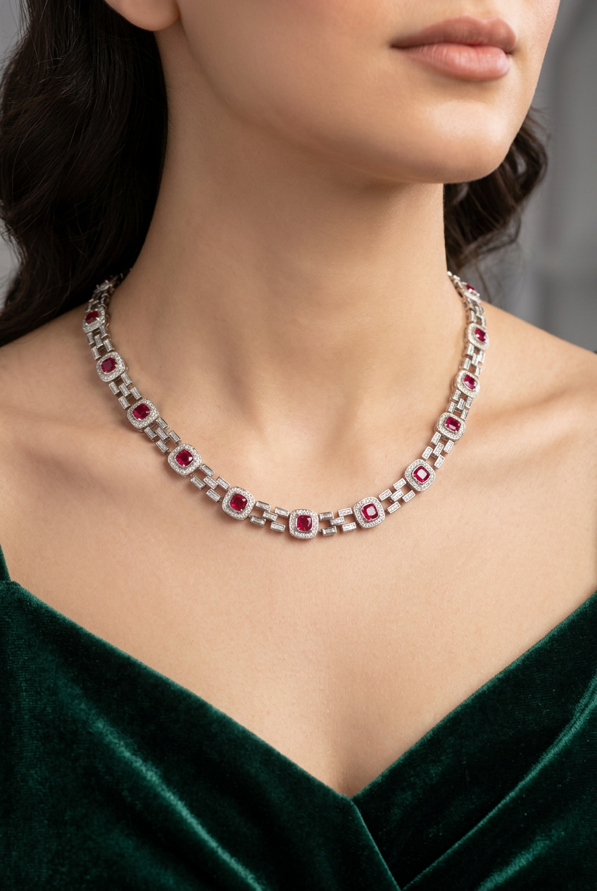 طقم بيان الفاخر - Bayan Luxury Set فضة 925