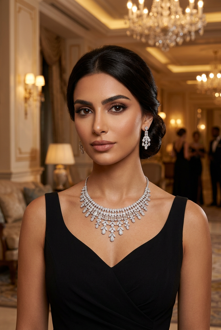 طقم أروى الفاخر - Arwa Luxury Set فضة 925
