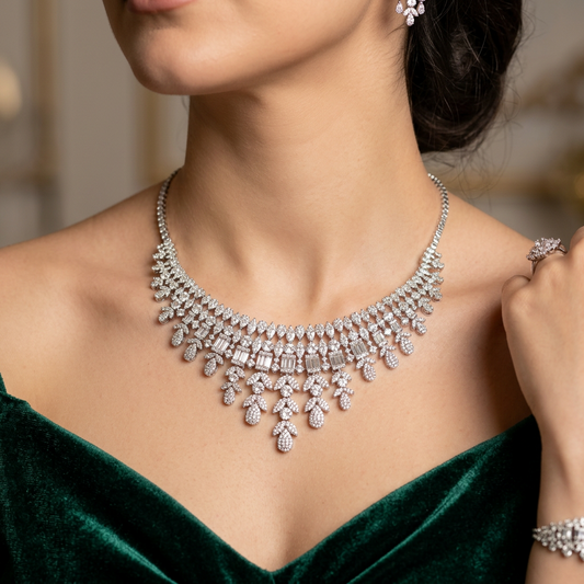 طقم أروى الفاخر - Arwa Luxury Set فضة 925