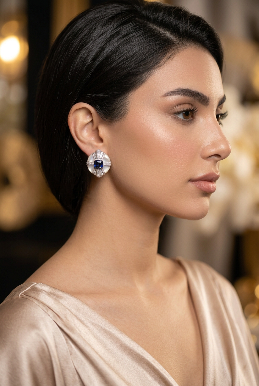 طقم تالين الفاخر - Taleen Luxury Set فضة 925