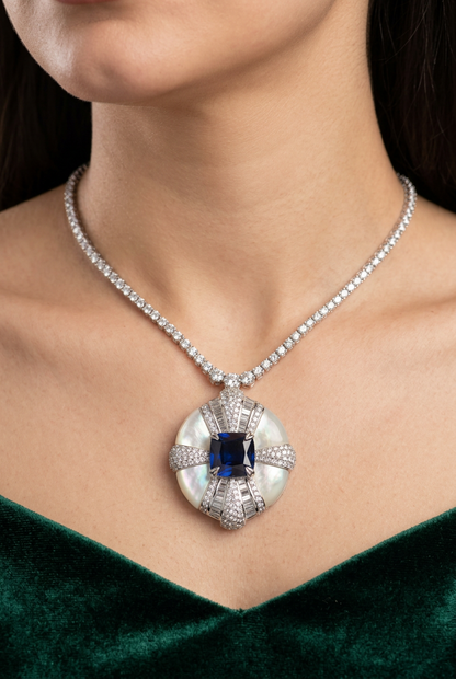 طقم تالين الفاخر - Taleen Luxury Set فضة 925