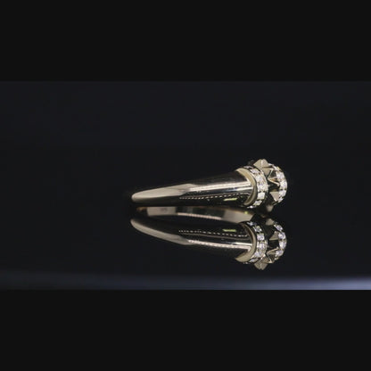 Ghalia Gold Stud Ring | خاتم غالية ذهبي