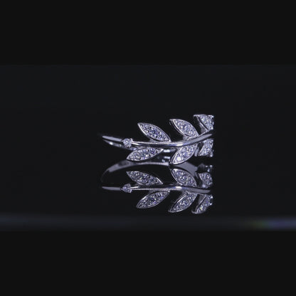 Lamees Silver Olive Leaf Ring | خاتم لميس فضي