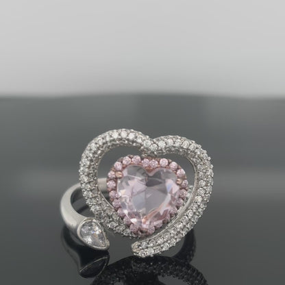 Ring Pink Heart 3