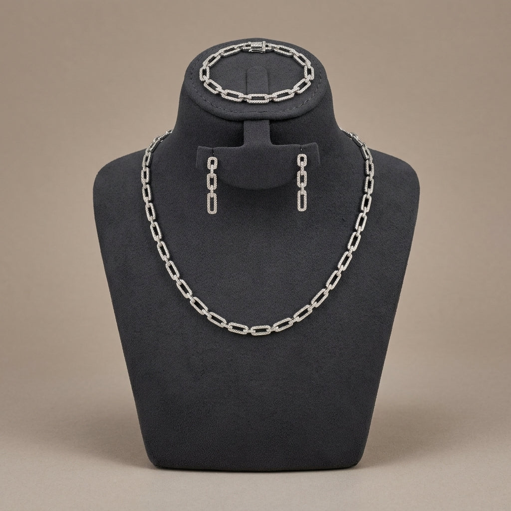 طقم السلسلة - Chain Set فضة 925 - صورة 2