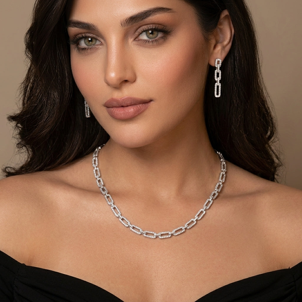 طقم السلسلة - Chain Set فضة 925